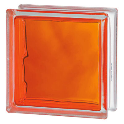 Quality Glass Block 1919/8 Orange
