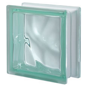 Quality Glass Block Q19 Pegasus Green Wave