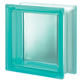 Quality Glass Block Q19 Pegasus Turquoise Smooth