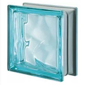 Quality Glass Block Q19 Aquamarine Pegasus Metalized