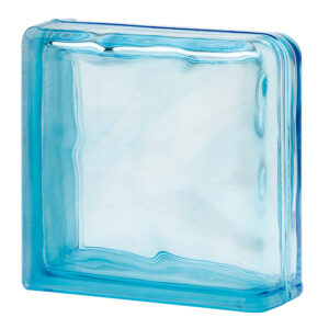 Quality Glass Block 1919/8 Azure Double End Block Basic Series
