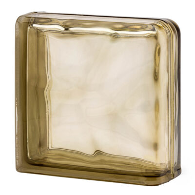 Quality Glass Block 1919/8 Brown Double End Block Basic Series
