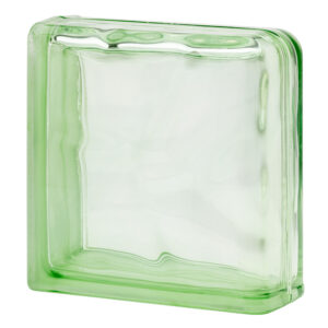 Quality Glass Block 1919/8 Green Double End Block Basic Series