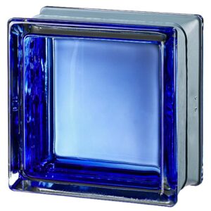 Quality Glass Block 6x6x3 Futuristic Blue Clarity Glass Block