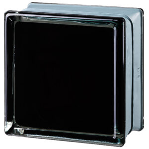 Quality Glass Block 6x6x3 Futuristic Black 100 Clarity Glass Block