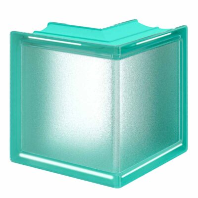 Quality Glass Block 6x6x3 Mint Sharp Corner 90 Block Arctic Glass Block