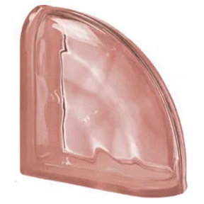 Quality Glass Block Curvo Double End Pink Wave Pegasus