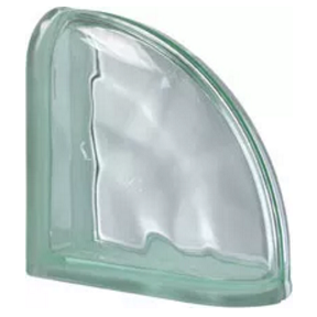 Quality Glass Block Curvo Double End Block Green Wave Pegasus