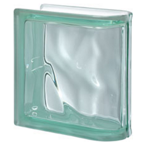 Quality Glass Block Linear End Block Green Wave Pegasus