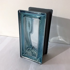 Quality Glass Block R09 Aqua Metalized Wave Pegasus