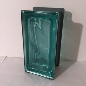 Quality Glass Block R09 Turquoise Metalized Wave Pegasus