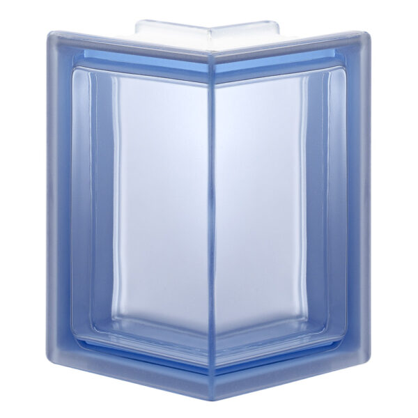 Quality Glass Block Sharp Corner 90 Blue Smooth Pegasus