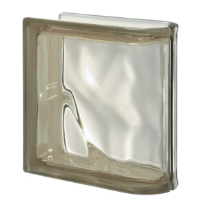Quality Glass Block Linear End Block Siena Wave Pegasus