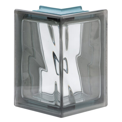 Quality Glass Block Sharp Corner 90 Nordica Metalized Wave Pegasus