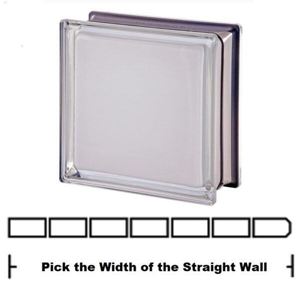 White 100 Mendini Straight Wall Kit