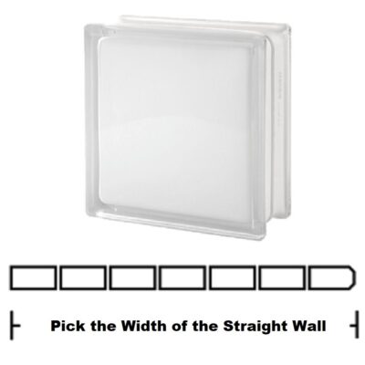 White 100 Clear Brilly Straight Wall Kit