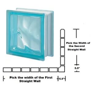 Pegasus Aquamarine Corner Wall Kit