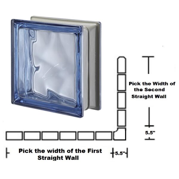 Metalized Blue Corner Wall Kit