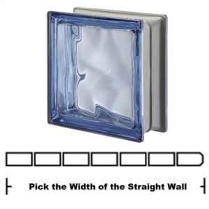 Metalized Blue Straight Wall Kit