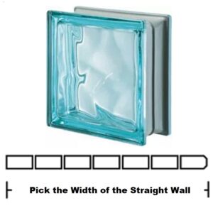 Metalized Aquamarine Straight Wall Kit