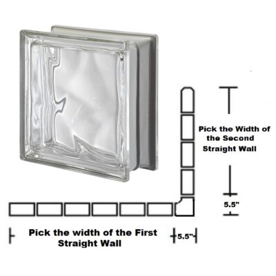 Metalized Neutro Wave Corner Wall Kit