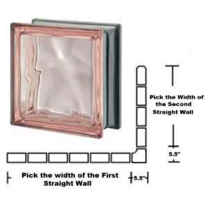 Metalized Pink Corner Wall Kit