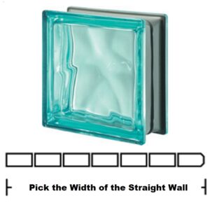Metalized Turquoise Straight Wall Kit