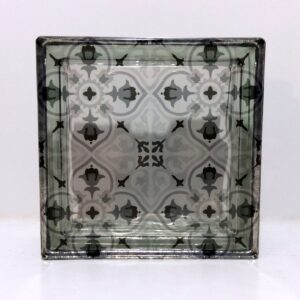 Chutney Custom Lisbon Pattern Glass Block