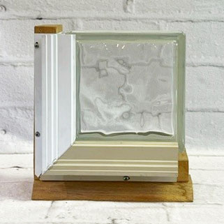 Nubio Vinyl Wrapped Quality Glass Block Window