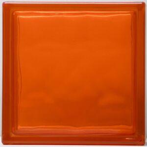 Pumpkin Custom Color Nubio Glass Block
