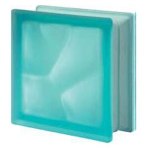 Q19 Turquoise 2S Glass Block Wave