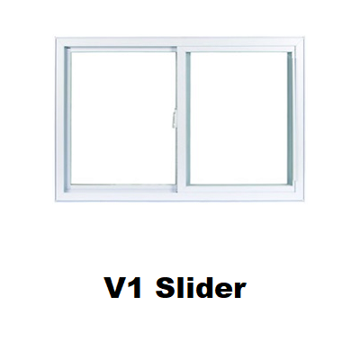 Silverline V1 Series Slider Vinyl Window