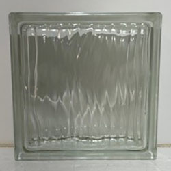 Vitrablock 19198 Clear Storty 2 Faces W+H Glass Block