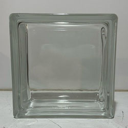 Fidenza 8x8x3 Clear Glass Block