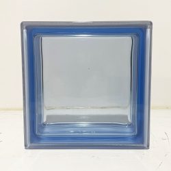 1919/8 Blue Smooth Glass Block